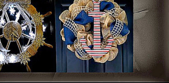 Морской венок на дверь Красивый  венок из ракушек  Идеи украшения и  декора двери 