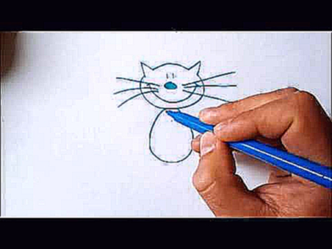 Урок 2 - как нарисовать кота how to draw a cat step by step - use English subs! 