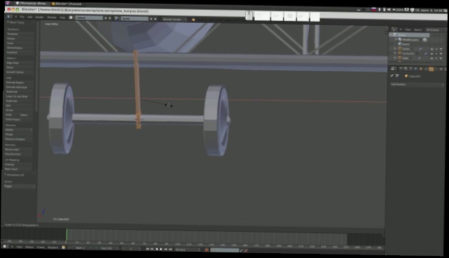 Blender 3D Игровое моделирование Моделирование самолета Урок-5 
