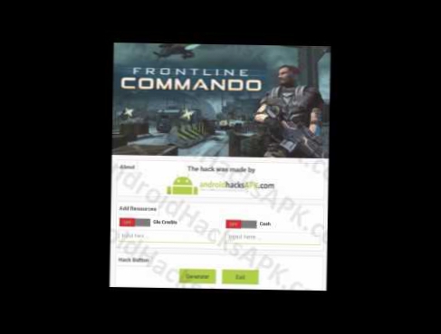 Frontline Commando Cheats APK Unlimited Glu Credits and Cash 