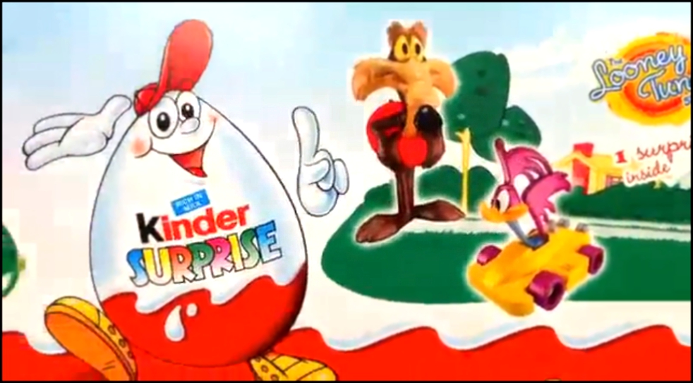 12 Киндер Сюрприз Яиц Веселые Мелодии Игрушки 12 Kinder Surprise Eggs Looney Tunes Toys 