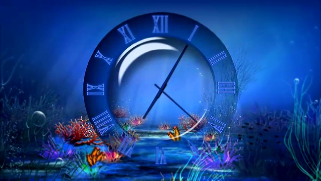 Заставка "Часы_Подводный_Мир" 
