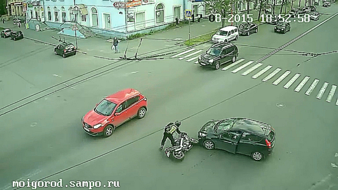 ДТП в Петрозаводске с участием мотоцикла 