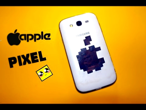 Рисуем по клеточкам-ЛОГОТИП APPLE/ iPhone logo APPLEPIXEL ART 