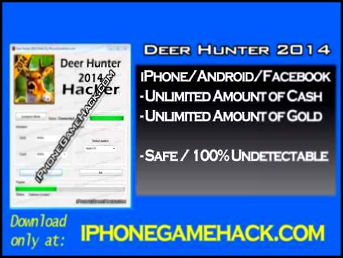 Deer Hunter 2014 Cheats (Unlimited Hunter Bucks, Gold, Glu Credits Glitch] 