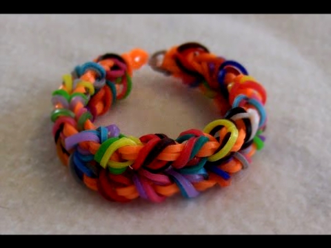 Радужный Браслет из Резинок Крючком / Rainbow Loom Bands Bracelet Only Hook 