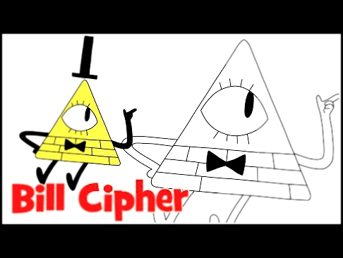How to draw Bill Cipher Gravity Falls step by step easy drawing for kids 