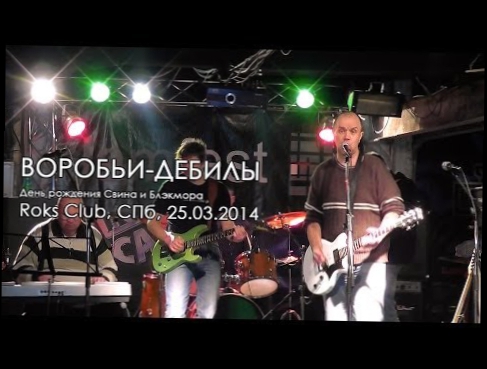 ВОРОБЬИ-ДЕБИЛЫ - День рождения Свина и Блэкмора, Roks Club, СПб, 25.03.2014 