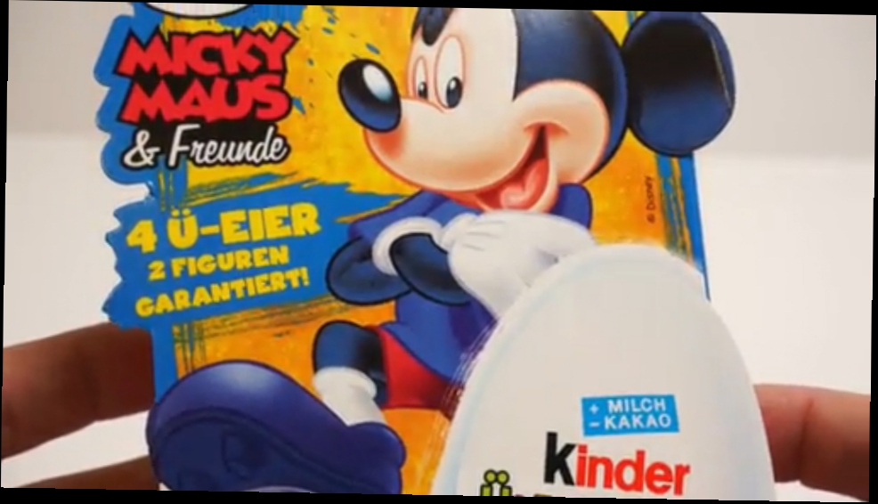 4 Киндер Сюрприз Яйца Микки Маус и Друзья 4 Kinder Surprise Eggs Mickey Mouse & Friends 