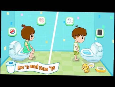 Baby Panda | Toilet Training - Baby's Potty . Обучающие Мультик для детей - Приучение к туалету. 