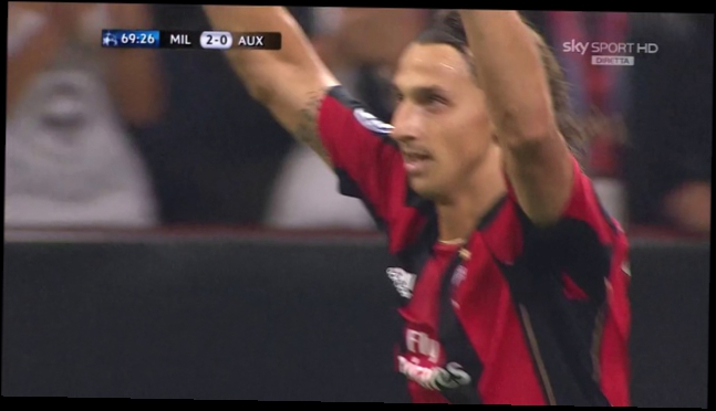 AC Milan 2-0 Auxerre [Zlatan Ibrahimovic][acmilan-hd.blogspot.com]SKY 