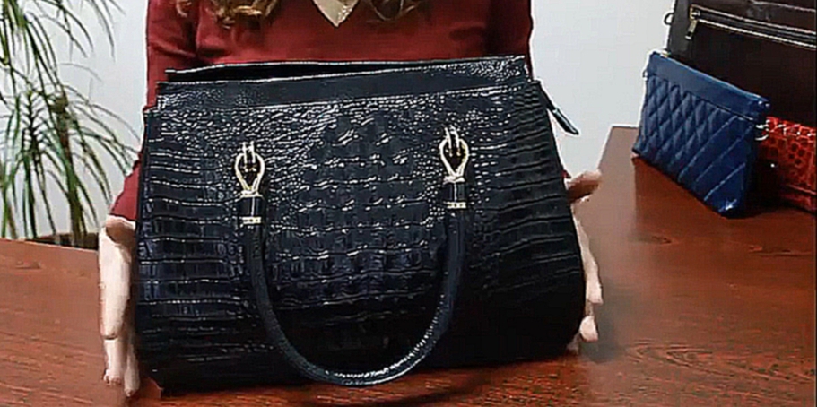 Женская Кожаная Сумочка под Крокодила  Women's Leather Handbag Crocodile [Forshe.com.ua] 