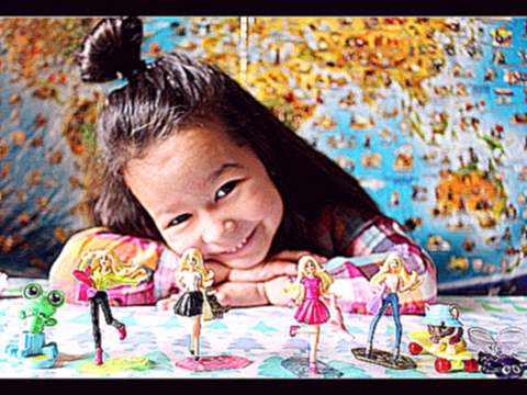 Барби Киндер Распаковка Kinder Collection Barbie Unboxing все серии подряд С БЕРТОЙ как Miss Katy 