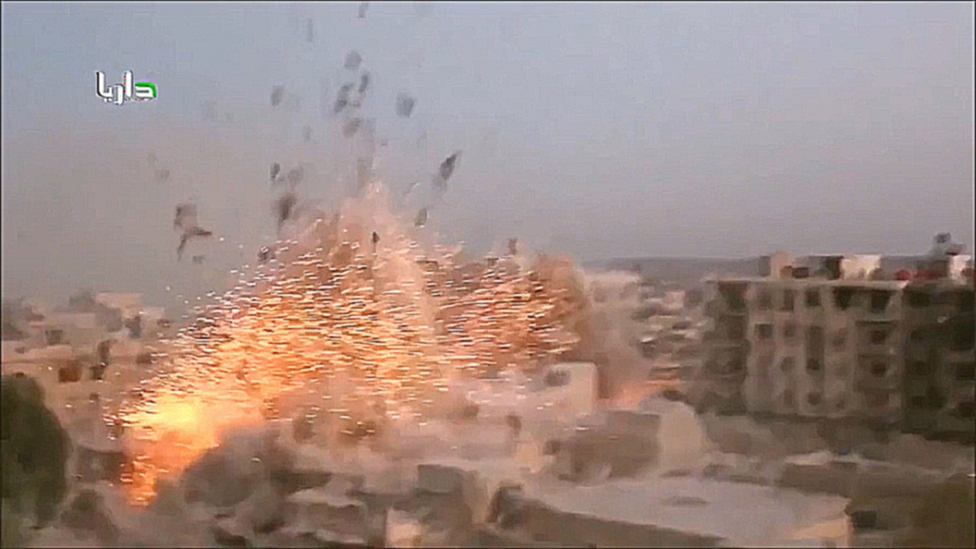 Сирия. Взрыв ФАБ-500 11.11.2015 г. 