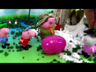 Свинка Пеппа. В поисках сокровищ 1 серия из 4 - мульты для детей Киндер яйца с сюрпризами - Видео Dailymotion 