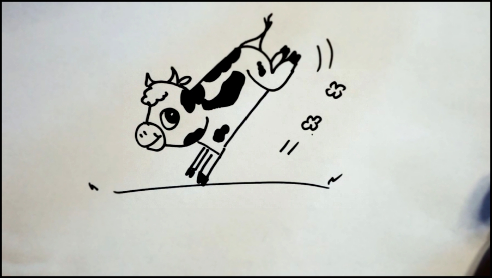 Как нарисовать корову из слова COW. 