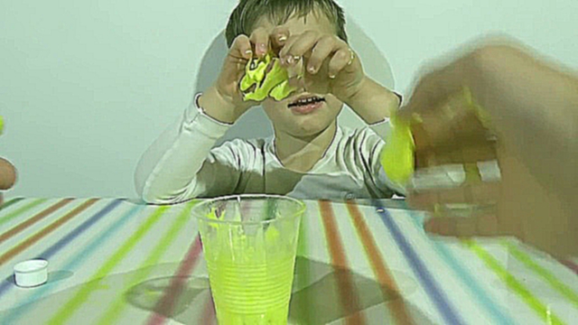 Жвачка для рук химичесий опыт дома Hand Gum experiments at home 