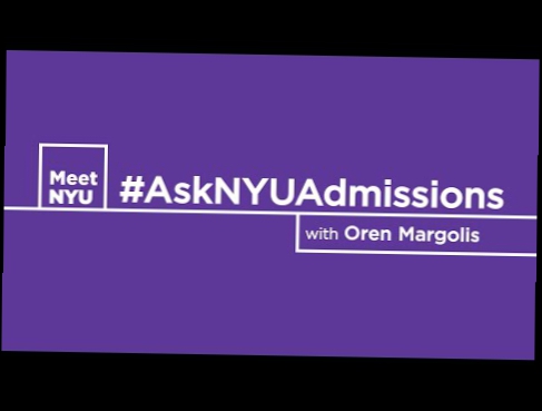 #AskNYUAdmissions - Getting Through The Application pt.1 