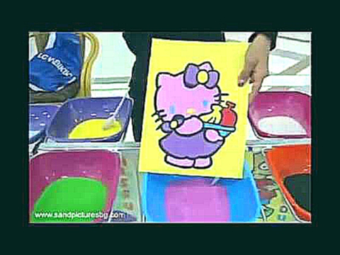рисование цветным песком цветной песок детское творчество 