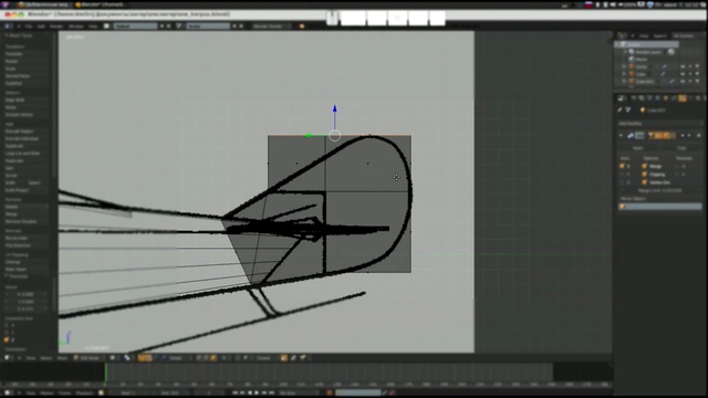 Blender 3D Игровое моделирование Моделирование самолета Урок-4 