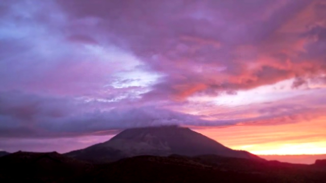 Небо на закате в Time Lapse HD 