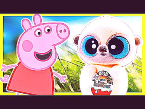 Peppa Pig cartoon Yoohoo gave the Kinder Surprise Egg for Peppa with Star Wars Toys for Kids 