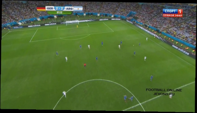 Финал чемпионата мира по футболу 2014 Германия против Аргентины  