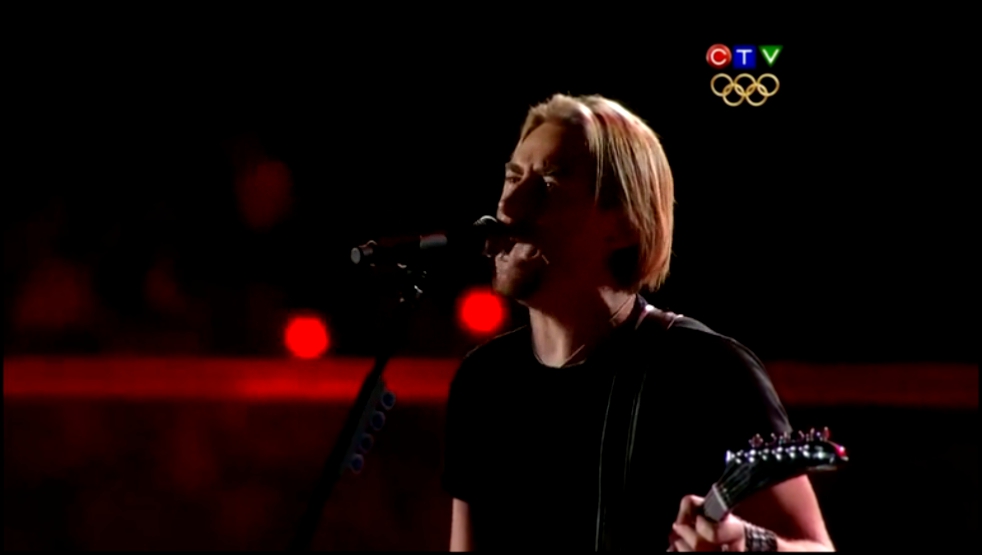 Nickelback - Burn it to the ground Закрытие Олимпиады 2010 в Ванкувере  HD 