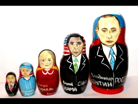 Мультики. Matryoshka. Putin. Obama. Merkel. Queen Elizabeth. Chinese. Путин. Обама. Меркель. 