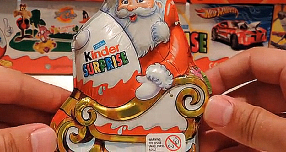 Большой Шоколадный Киндер Сюрприз Дед Мороз Big Choko Kinder Surprise Santa Klaus 