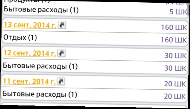 Обзор приложения "Расходы" для андроид 