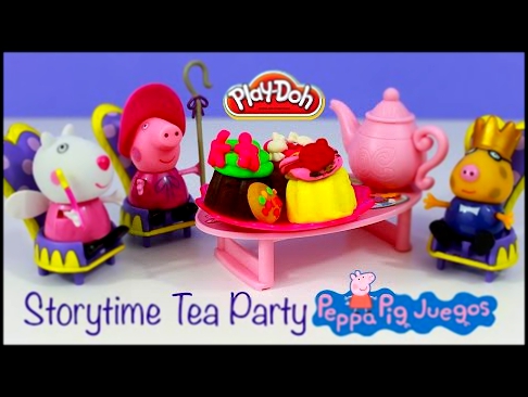 Play Doh Cupcakes Peppa Pig Storytime Tea Party Свинка Пеппа 