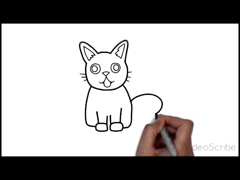 Как нарисовать кошку, how to draw cat 