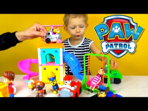 Щенячий Патруль | Щенки играют в Парк развлечений | Paw Patrol play set. Toys 