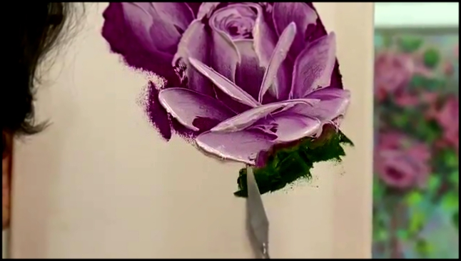 Как нарисовать розу масляными красками 