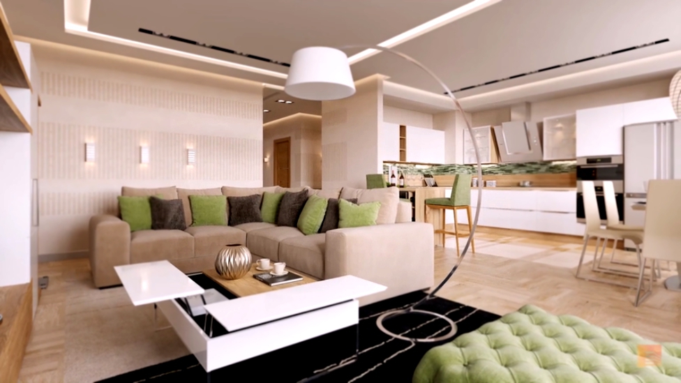 Дизайн интерьера квартиры в ЖК «Александрия», 116 кв.м. 
