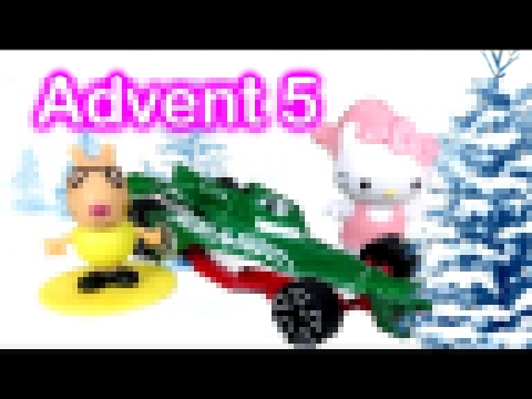 Advent Calendar Day 5 Hot Wheels Trolli Kinder Surprise Peppa Pig Minion Hello Kitty 