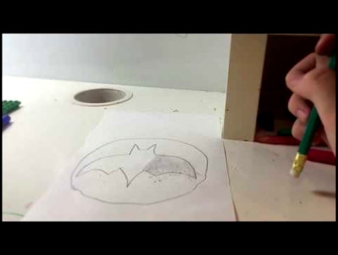 Как нарисовать знак Бэтмэна 3D рисунок 
