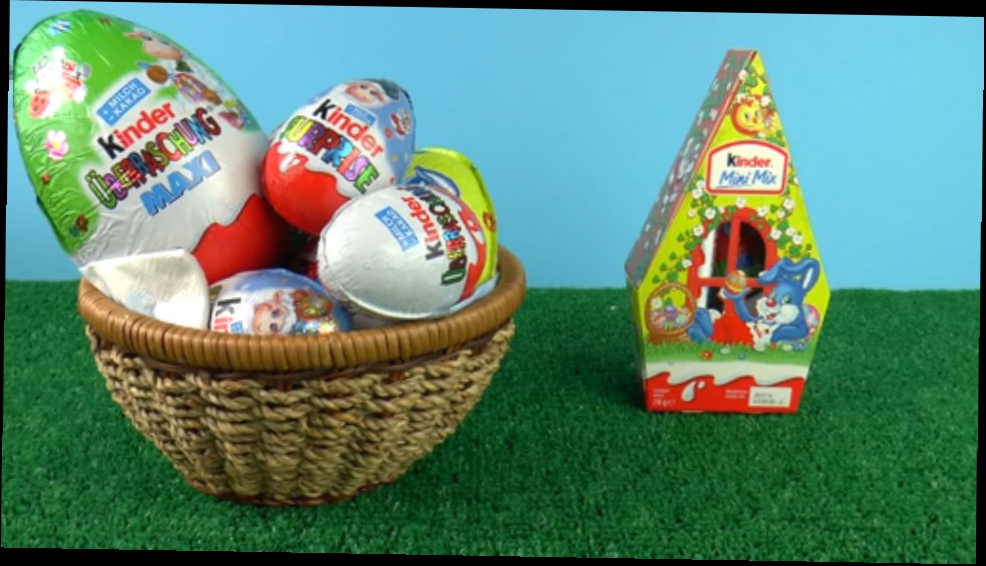 12 Киндер Сюрприз Яиц Пасхальная Коллекция 12 Kinder Surprise Eggs Easter Collection Unboxing  