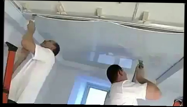 Как устанавливается натяжной потолок 