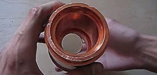 Неодимовый магнит в медной трубе 