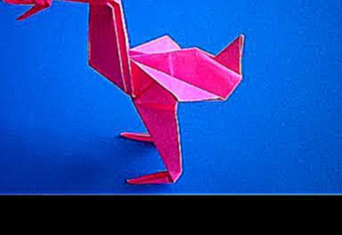 оригами птица фламинго,как сделать из бумаги птицу // origami bird flamingo 