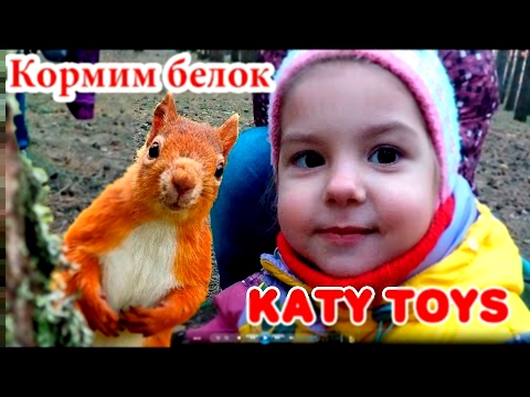 VLOG kid`s Киндер Катя и Сюрприз для белочек / kinder Katy & surprise for squirrel 