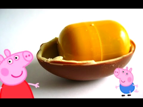 Киндер Сюрприз на русском языке Свинка Пеппа - Шоколадные шары для детей! 