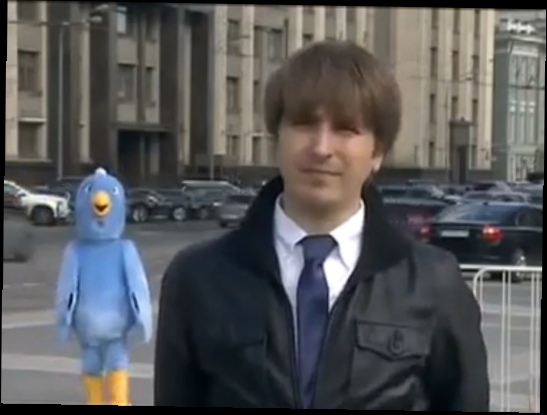 "Птица счастья" сорвала эфир  журналисту 5 канала в Москве 