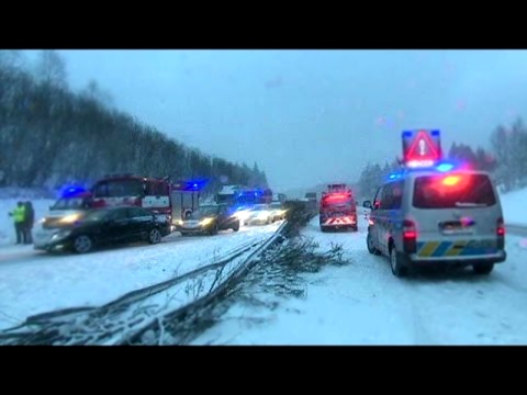 Снегопады в Болгарии, Польше, Чехии и Хорватии 