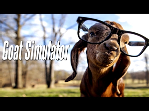 Hipster Goat Destroys Town! / Goat Simulator #2 