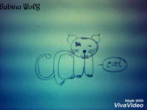 Как нарисовать собаку из слова DOG / Как нарисовать кошку из слова CAT 