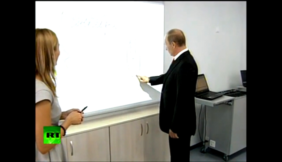 Путин озадачил школьников необычным рисунком 
