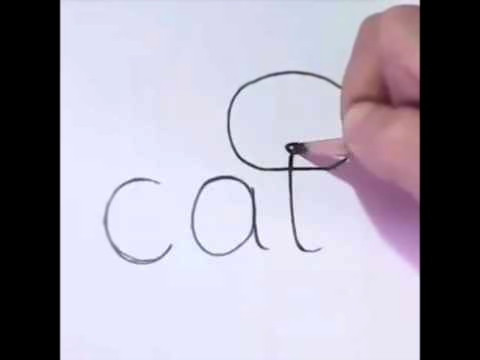 Кот из слова  cat 